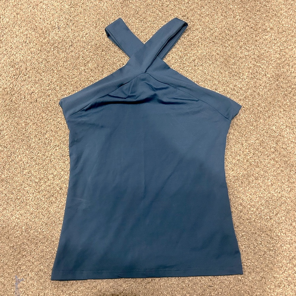 Blue cross tank top